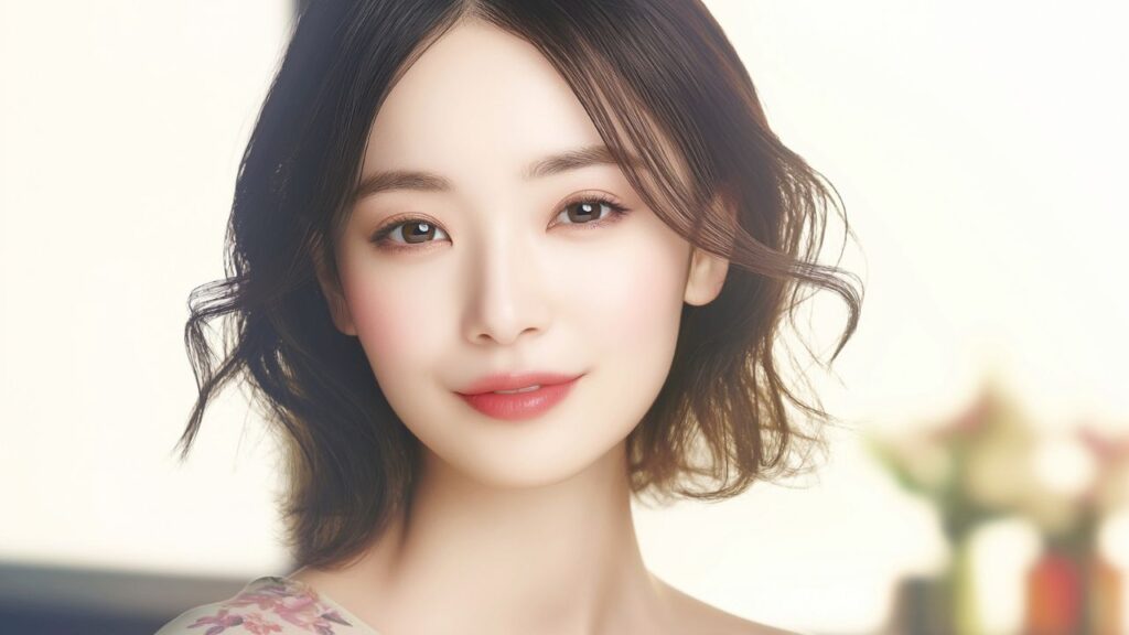 鼻整形を受けた女性