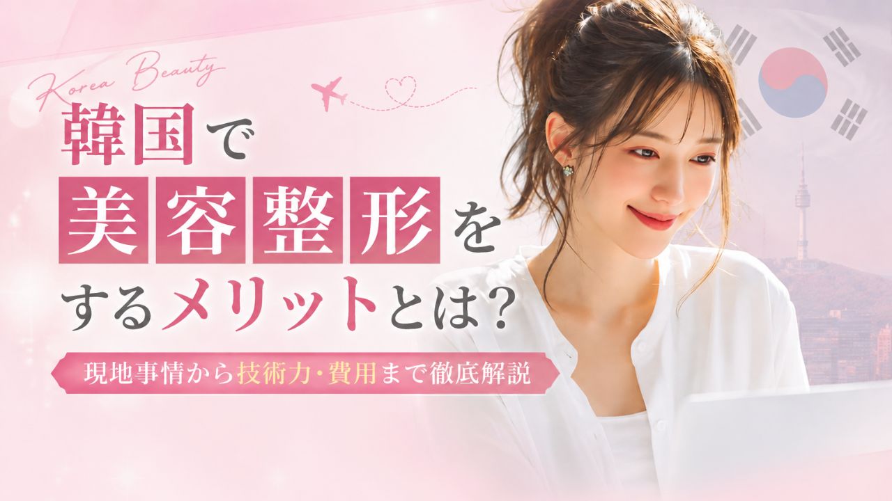 韓国の美容整形を調べている女性 (1)